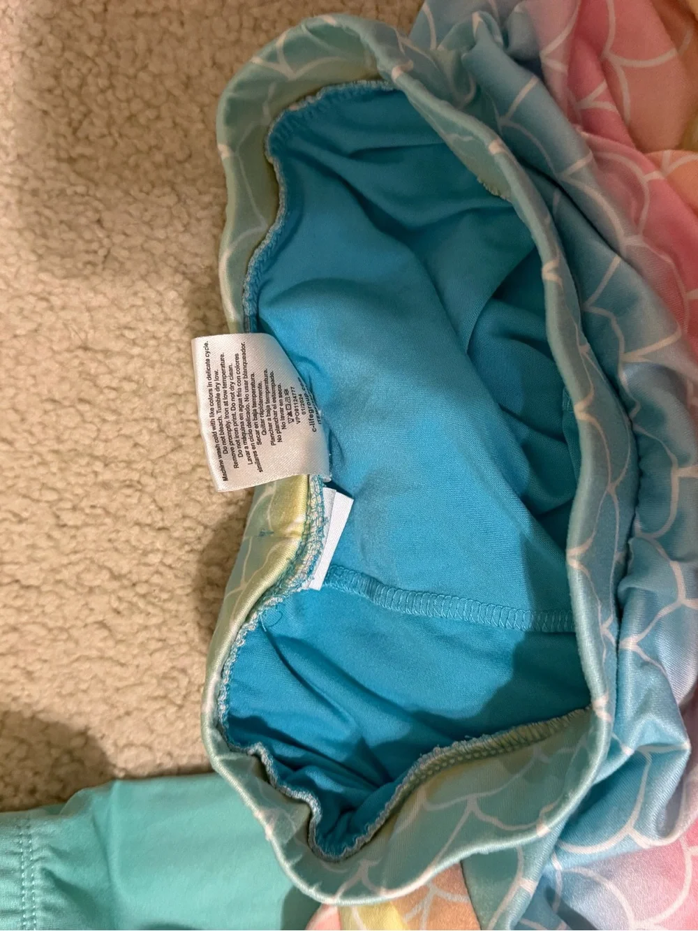 Size 7 Disney Princess Little Mermaid Ariel 5 piece Outfit Set